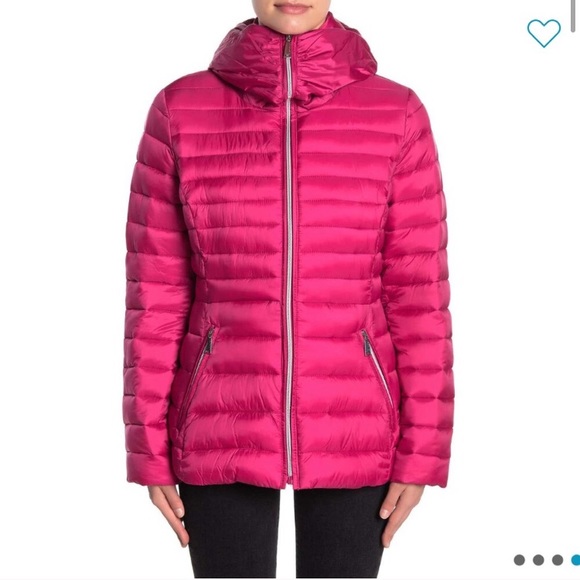Nwt Laundry Shelli Segal Pink Puffer 